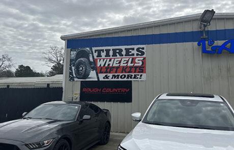 external area of the auto repair shop
